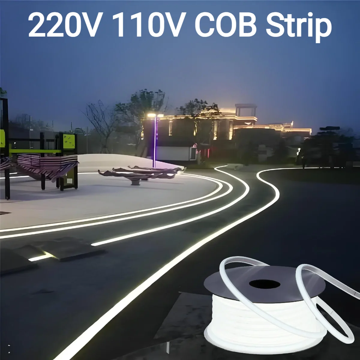Outdoor Lighting Led Strip - 220V 110V Saf Silikon Jel COB