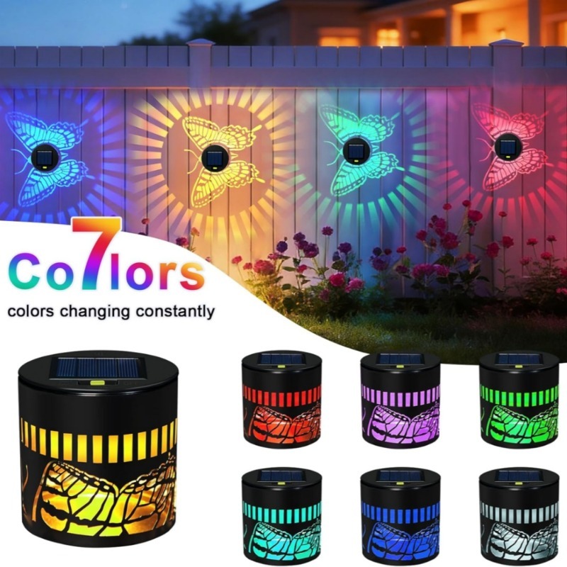 Deck Step Light - Dekoratif Güneş Enerjili Kelebek Işıkları Bahçe