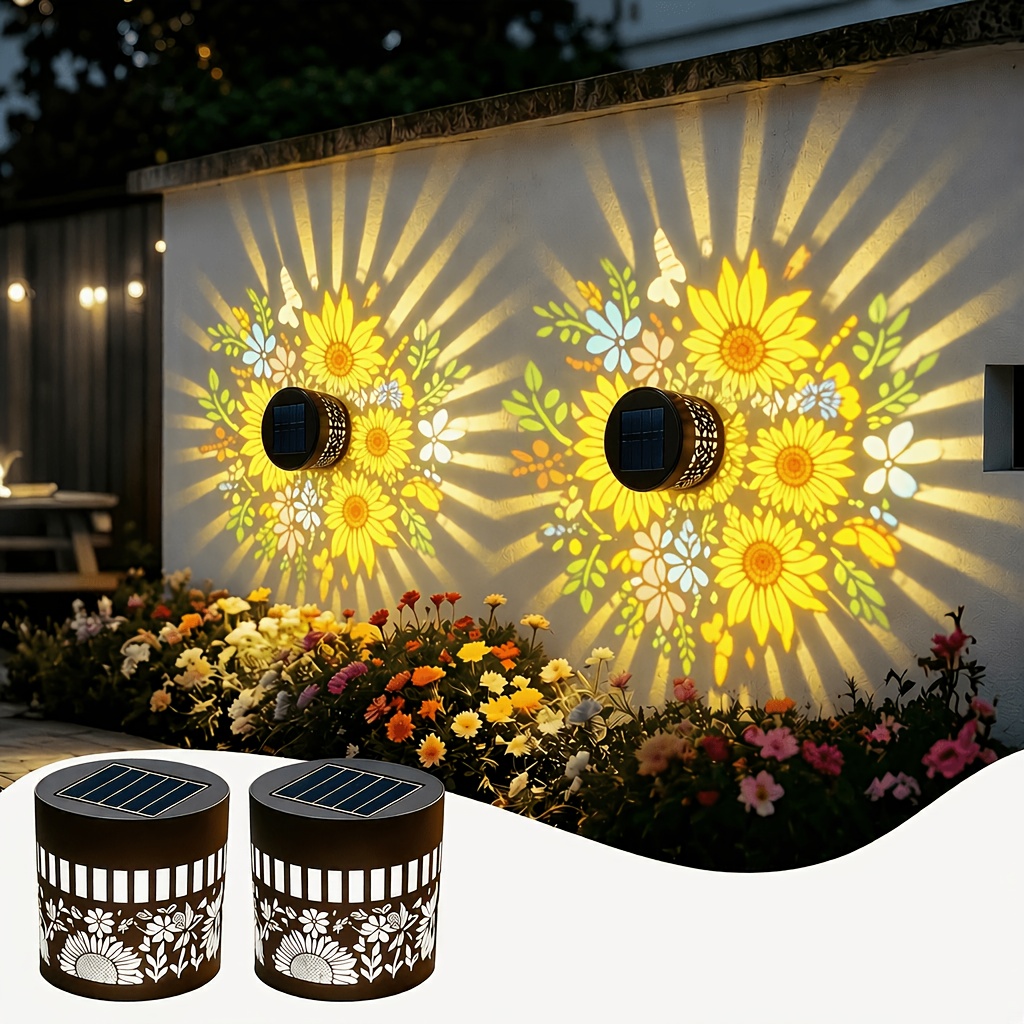 Deck Step Light - 2'li Paket Güneş Enerjili Çit Lambaları,