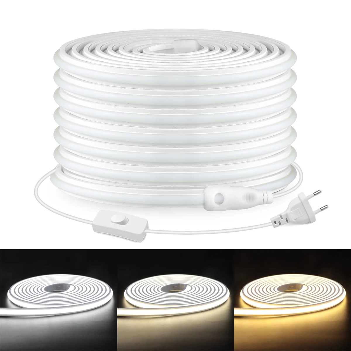 Outdoor Lighting Led Strip - 220V Gerçek Silikon Tüp Işık COB