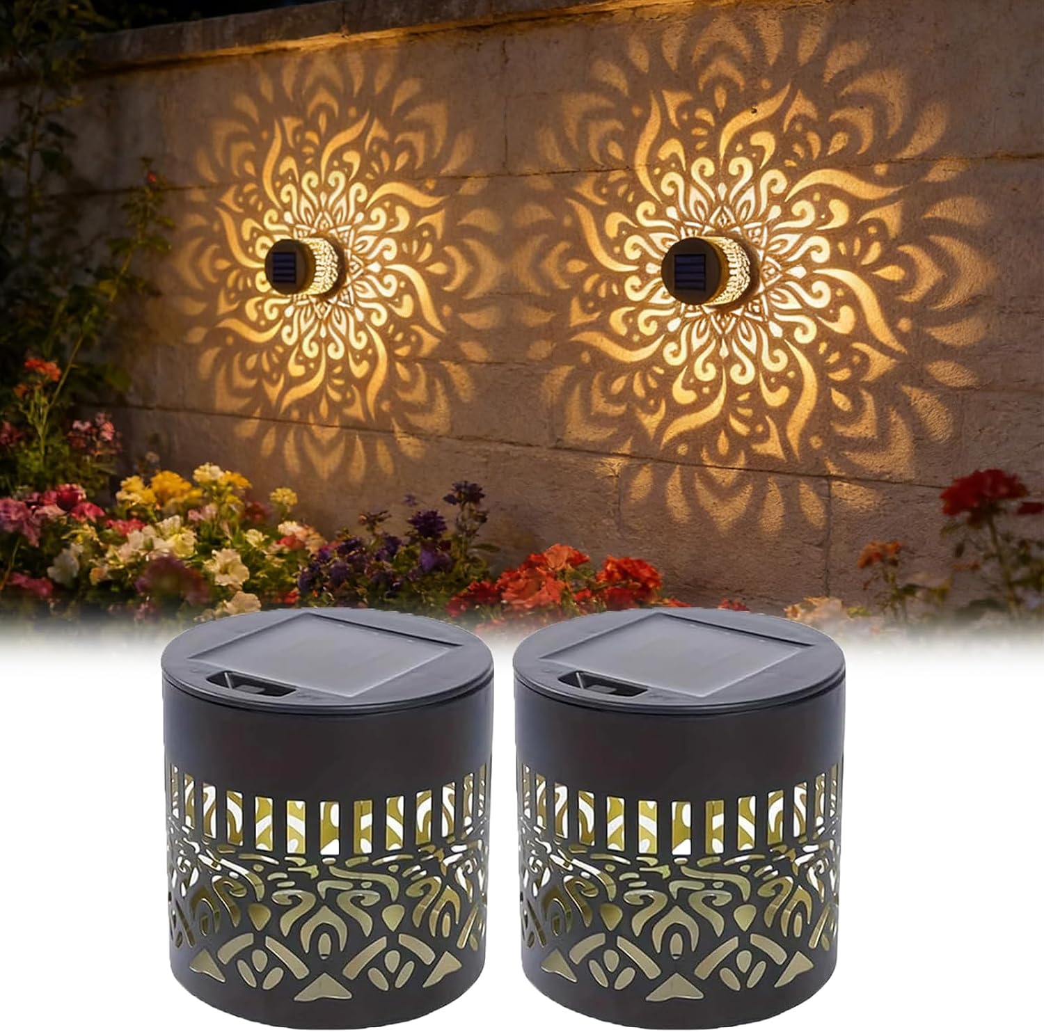 Outdoor Lighting Driveway - 2'li Paket Güneş Enerjili Bahçe Lambaları