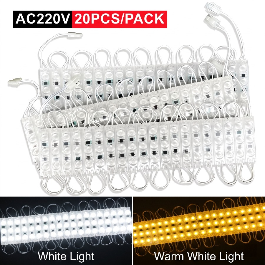 Outdoor Lighting Led Strip - 220V Vurgu Led Modülü 20 ADET