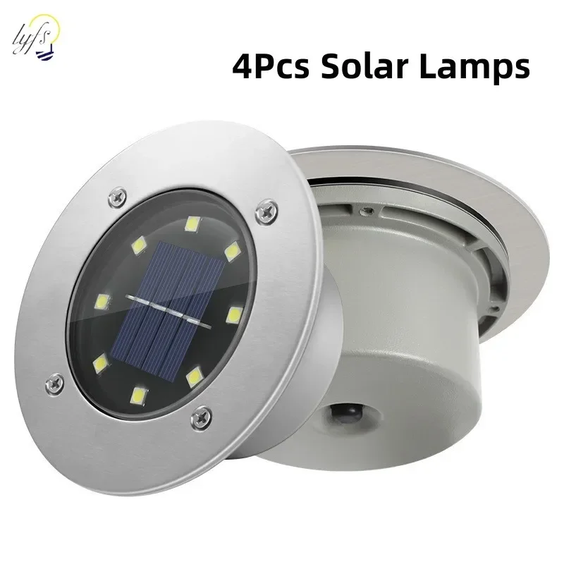 Deck Step Light - 4 adet LED güneş bahçe ışıkları