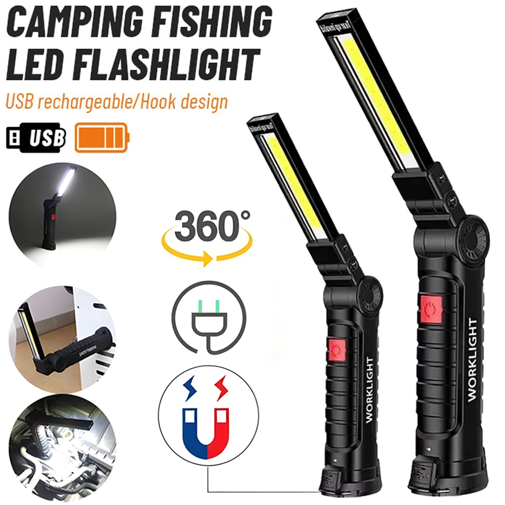 Outdoor Lighting Setup - LED COB El Feneri USB Şarj