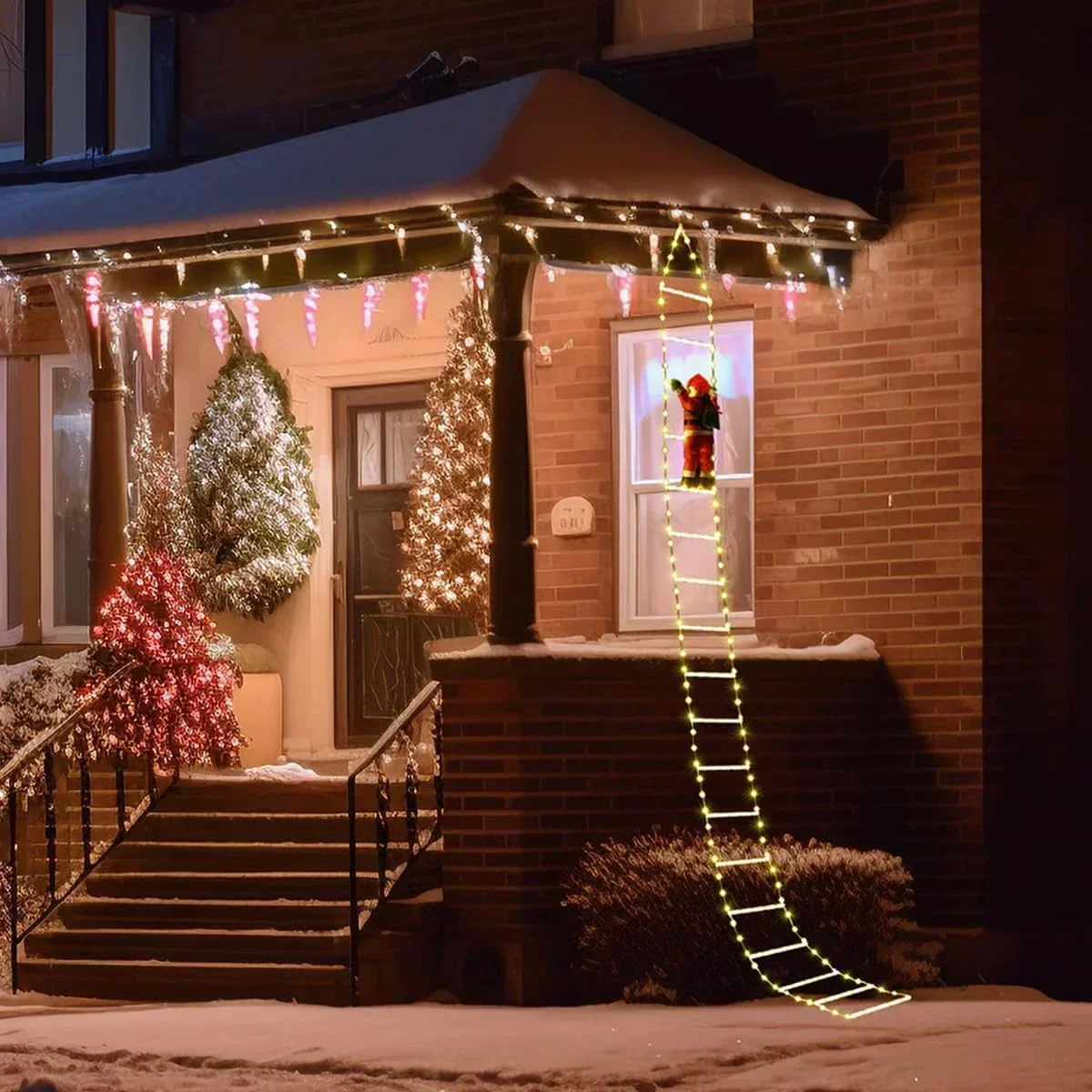 Noel baba ev için LED merdiven - Outdoor Lighting Led Strip incelemesi ve fiyatı