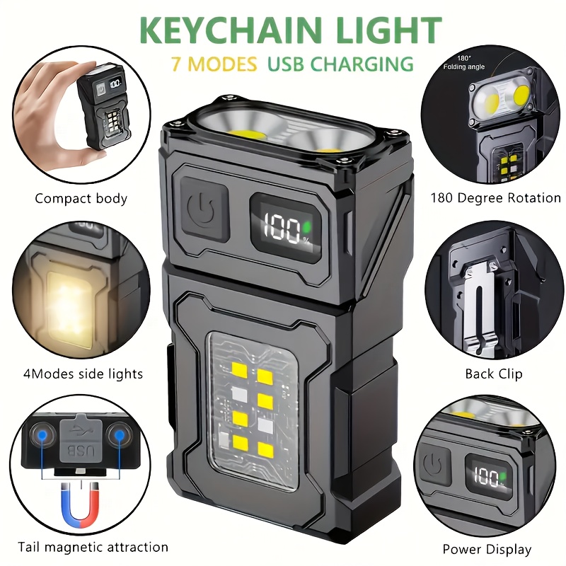 Mini Şarj Edilebilir LED Cep F - Outdoor Lighting Setup incelemesi ve fiyatı