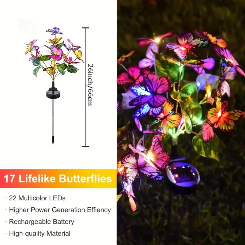 Güneş LED Kelebek Bahçe Işıkla - Outdoor Lighting Manufacturers incelemesi ve fiyatı