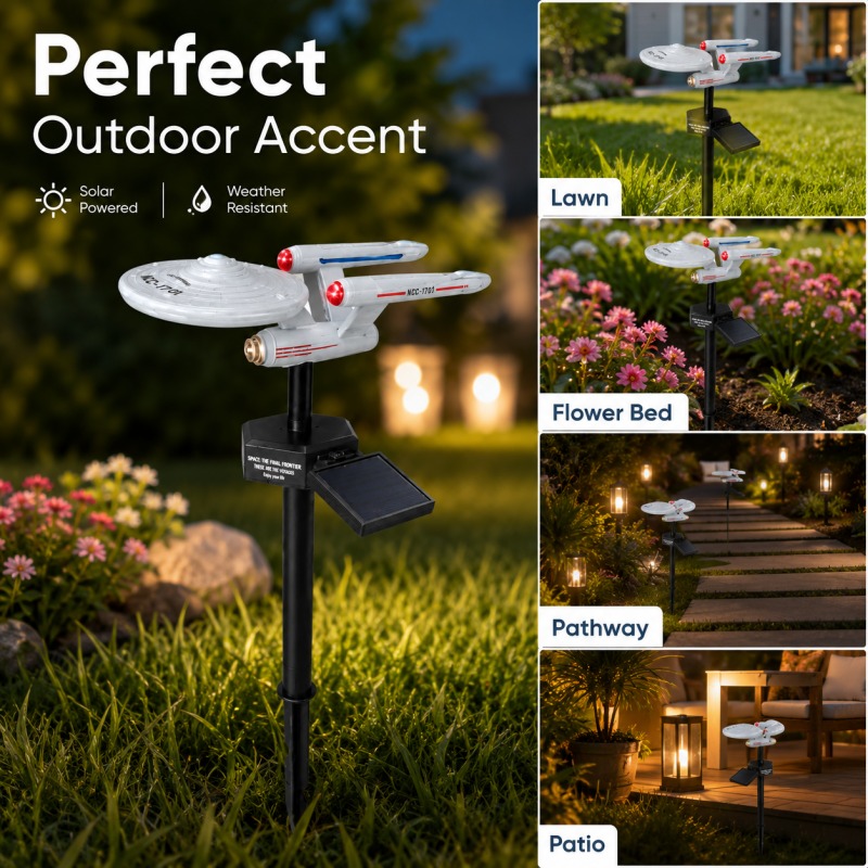 Star Trek USS Enterprise Solar - Landscape Spike Light incelemesi ve fiyatı