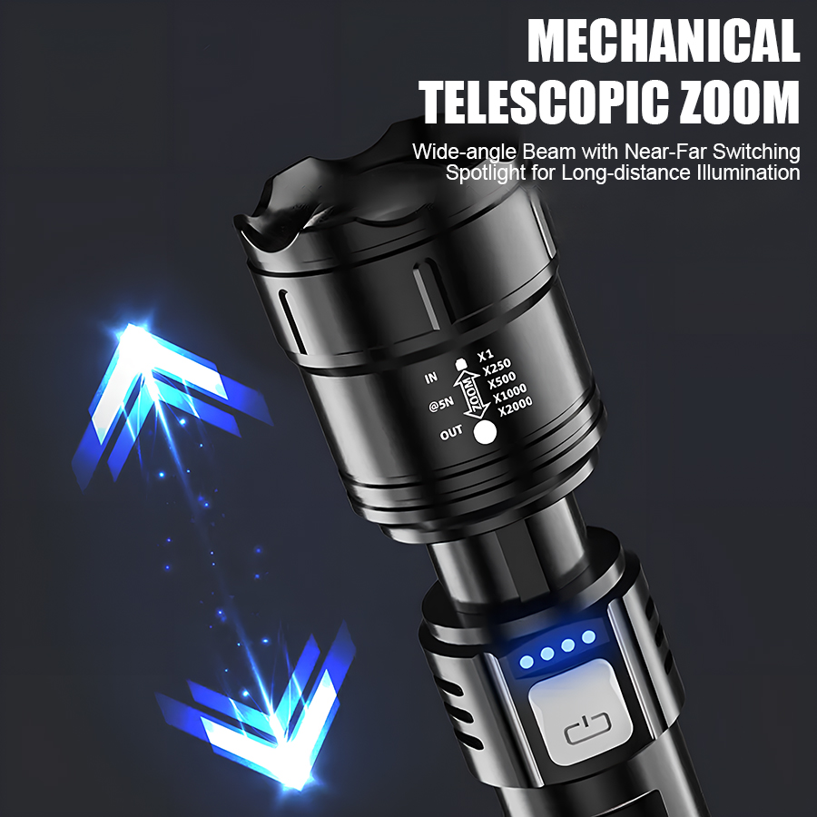 Yüksek Güçlü P50 LED El Feneri - Outdoor Lighting Setup incelemesi ve fiyatı