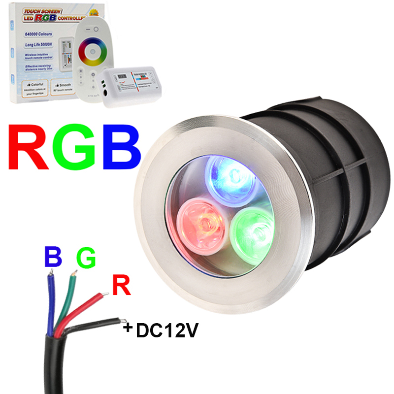 4-wire RGB LED yeraltı ışık 9W - Outdoor Lighting Underground Wiring incelemesi ve fiyatı