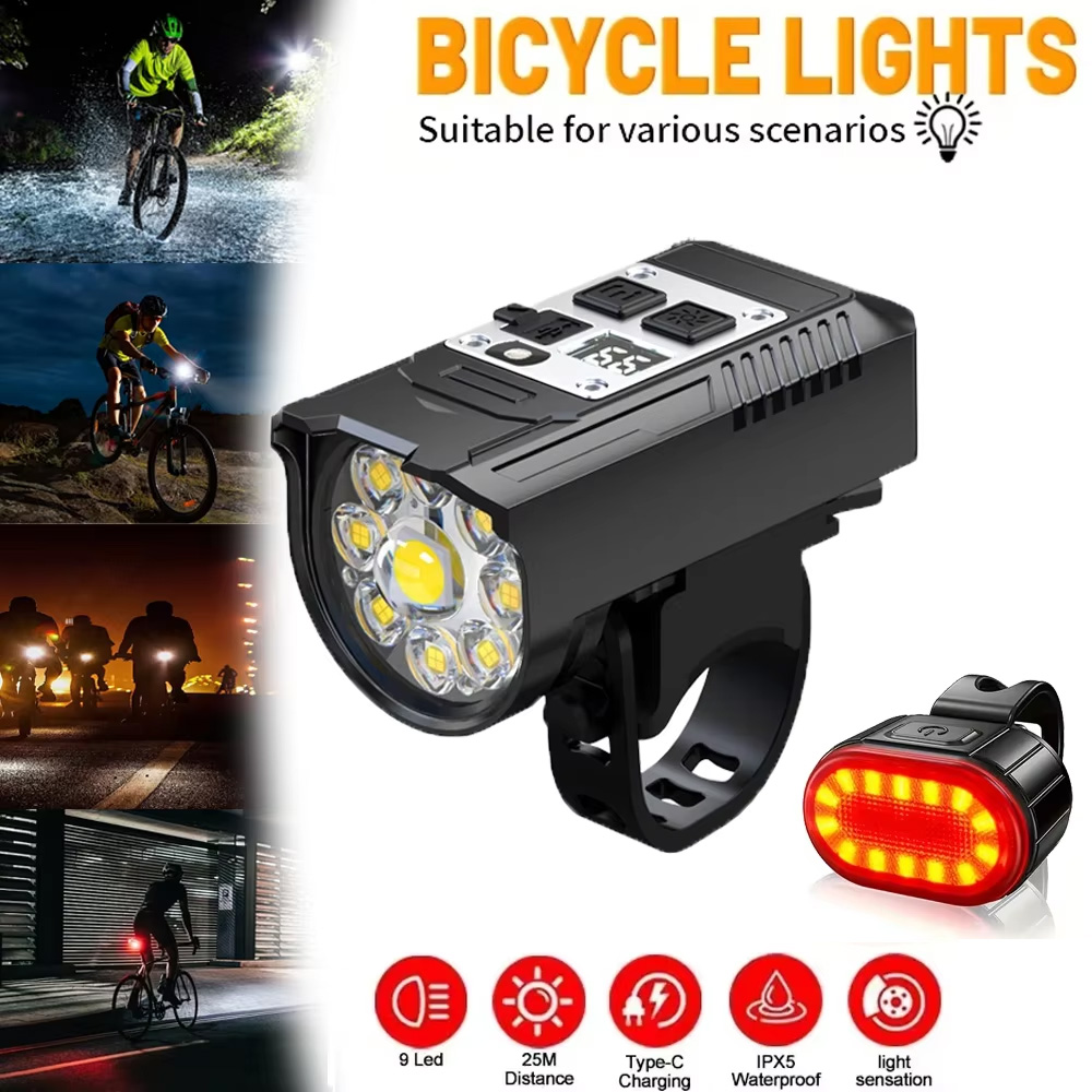 9 LED Bisiklet Far USB Şarj Ed - Outdoor Lighting Permanent incelemesi ve fiyatı