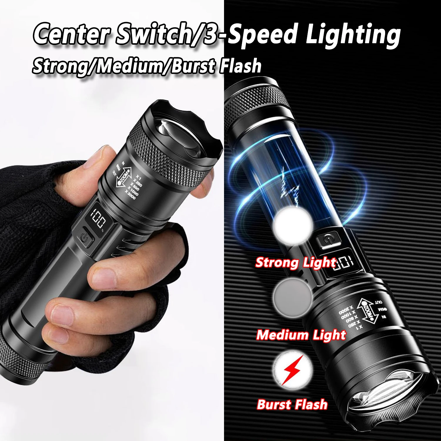 Ultra Parlak LED El Feneri 200 - Outdoor Lighting Setup incelemesi ve fiyatı