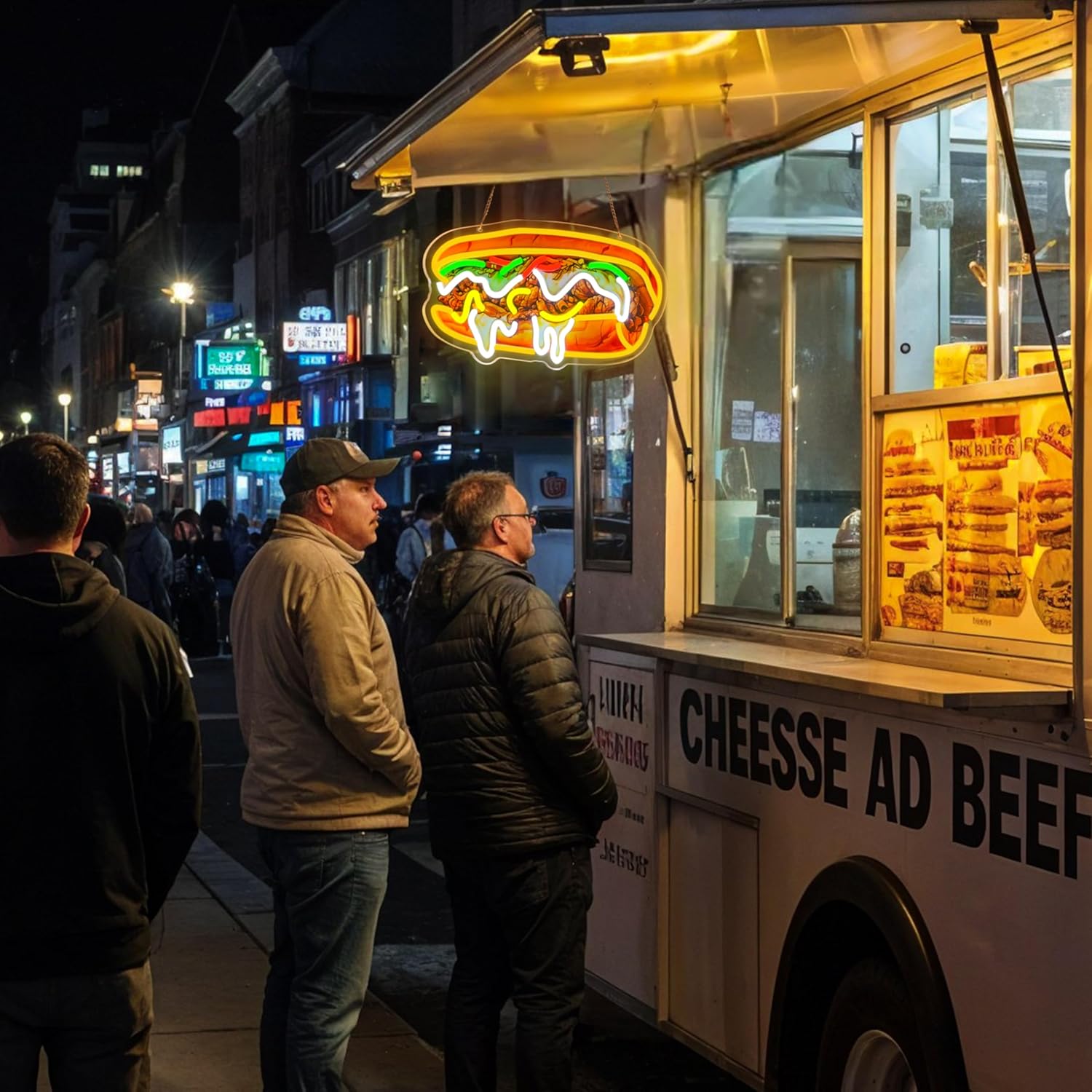 Philly Cheesesteak Neon Tabela - Outdoor Lighting Vendor incelemesi ve fiyatı