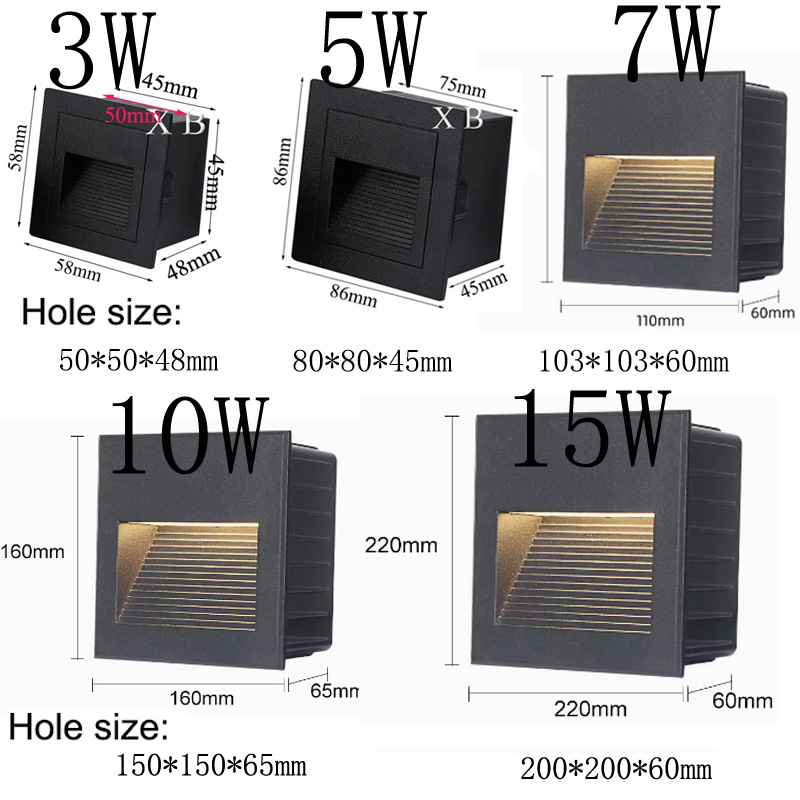 LED Duvar Lambası Merdiven Lam - Outdoor Lighting Recessed incelemesi ve fiyatı